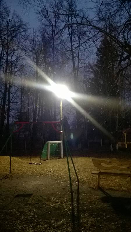 Территория школы интернат во Владимирской области была подсвечена индукционными светильниками | Картинка 0